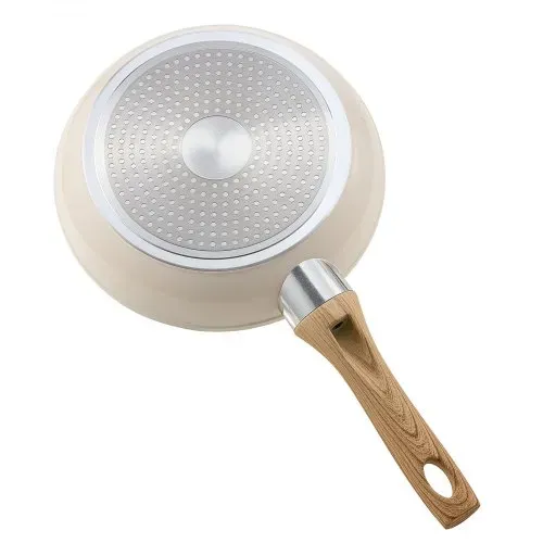 VEVOR Bratpfannen Set 3-tlg. (200 / 240 / 280 mm), Hochleistungs-Bratpfannen aus Aluminium (Antihaftbeschichtet), Kochpfanne Küchenkochgeschirr geeignet für Gas Elektro Induktion Beige – Bild 10
