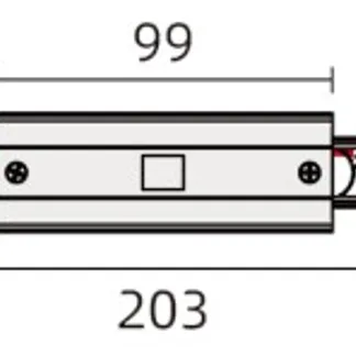 Powergear 3PH MITTEL-EINSPEISER DALI 3, Schwarz Powergear 3PH MITTEL-EINSPEISER DALI 3, Schwarz