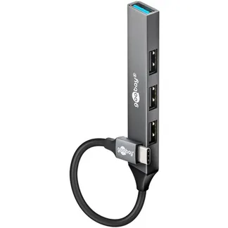 Slim 4-Port USB-Hub, USB-C auf USB-A, USB 3.2 Gen1 Slim 4-Port USB-Hub, USB-C auf USB-A, USB 3.2 Gen1