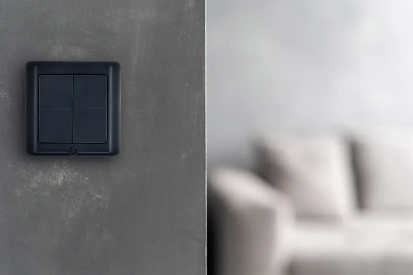 Shelly · Plug & Play · "BLU Wall Switch 4 ZB DK" · Wandtaster · 4-fach · 16 Aktionen · Grau – Bild 3