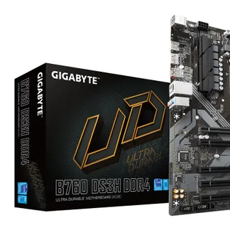 GIGABYTE B760 DS3H DDR4 Motherboard – Unterstützt Intel Core 14. Generation CPUs, 18+2+1 Phasen Digital VRM, bis zu 5333MHz DDR4 (OC), 2xPCIe 4.0 M.2, GbE LAN, USB 3.2 Gen 2 GIGABYTE B760 DS3H DDR4 Motherboard – Unterstützt Intel Core 14. Generation CPUs, 18+2+1 Phasen Digital VRM, bis zu 5333MHz DDR4 (OC), 2xPCIe 4.0 M.2, GbE LAN, USB 3.2 Gen 2