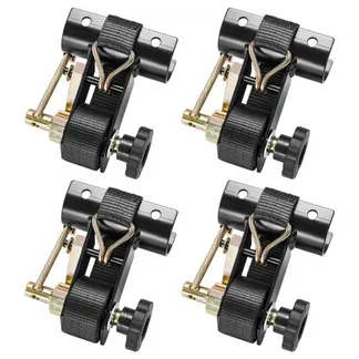 VEVOR Spanngurte für Leitergestell, 47,5–50,8 mm, schwarze Rundrohrbefestigung, 38 mm x 2,25 m, Ratschengurte mit doppelten J-Haken, 226,8 kg Traglast, mit Schnallenverschluss (4er-Pack) VEVOR Spanngurte für Leitergestell, 47,5–50,8 mm, schwarze Rundrohrbefestigung, 38 mm x 2,25 m, Ratschengurte mit doppelten J-Haken, 226,8 kg Traglast, mit Schnallenverschluss (4er-Pack)