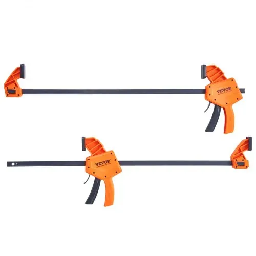 VEVOR 2 x Einhandzwinge 609,6mm Backenöffnung Schnellspannzwinge 136kg Belastbarkeit Klemmzwinge Schraubzwinge Ideal zum Schneiden, Verbinden und Montieren von Holzprodukten oder Stahlmaterialien – Bild 10