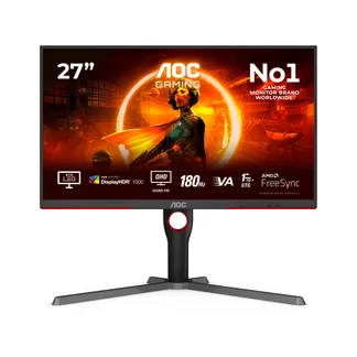 AOC G3 Q27G3XMN/BK Computerbildschirm 68,6 cm (27″) 2560 x 1440 Pixel 2K Ultra HD LED Schwarz, Rot AOC G3 Q27G3XMN/BK Computerbildschirm 68,6 cm (27″) 2560 x 1440 Pixel 2K Ultra HD LED Schwarz, Rot