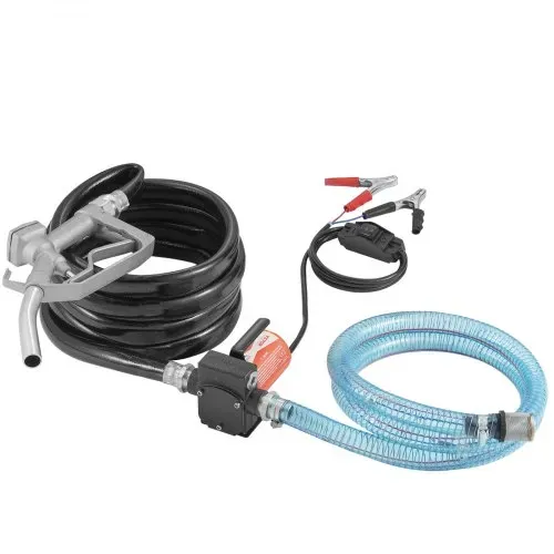 VEVOR Dieselpumpe, 12 V DC, 5 GPM, 1/7 PS, Heizölpumpe mit automatischer Abschaltung der Pistole, Umfüllpumpe, langer Einlass- und Auslassschlauch für Benzin, Diesel, Kerosin, Methanol-Mischungen – Bild 8