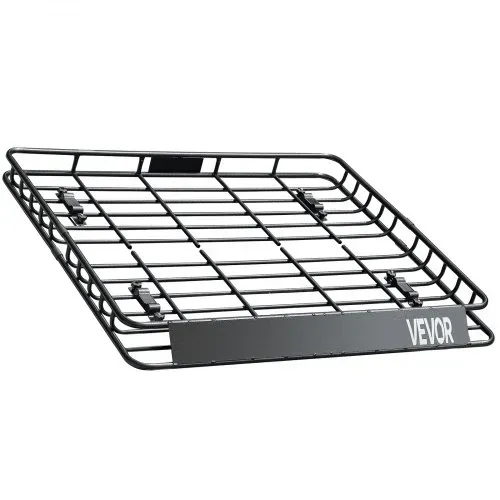 VEVOR Dachgepäckträgerkorb Autodachkorb (1095 x 1270 x 105 mm) universeller Dachgepäckträger aus rostfreiem legiertem Stahl mit 68 kg Max. Tragkraft, Autodach-Gepäckträger für SUV Lkw – Bild 10