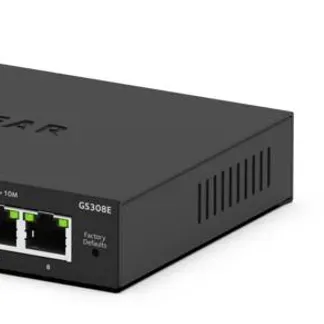 NETGEAR GS308E Managed L2/L3 Gigabit Ethernet (10/100/1000) Schwarz NETGEAR GS308E Managed L2/L3 Gigabit Ethernet (10/100/1000) Schwarz