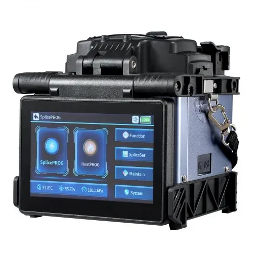 VEVOR Glasfaser-Schweißgerät mit 6 Motoren, Kernausrichtung, Spleißgerät, 6 s Spleißen & 13 s Aufheizen, Fusionsspleißgerät mit 5-Zoll-Touchscreen, 3-in-1-Faserhalter, 7800 mAh Akku für SM MM DS NZDS – Bild 8