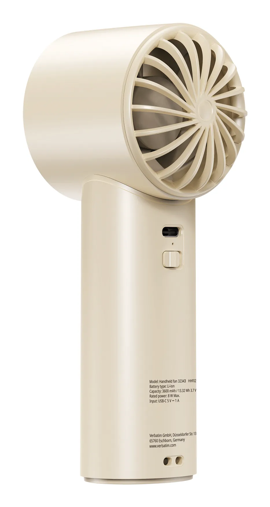 Verbatim Cool 'n' Go Ice Touch Silber, Weiß Handventilator – Bild 4