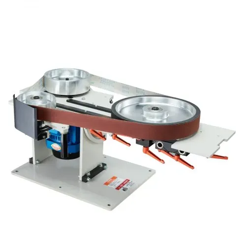VEVOR Bandschleifmaschine, 72 x 2 Zoll Bandpolierer mit variabler Geschwindigkeit und VFD, 1500 W Messerschärfer mit 3 Schleifformen und 3 Schleifbändern für die Metallbearbeitung, kompatibel mit 72"- 82 x 2" Bändern – Bild 9