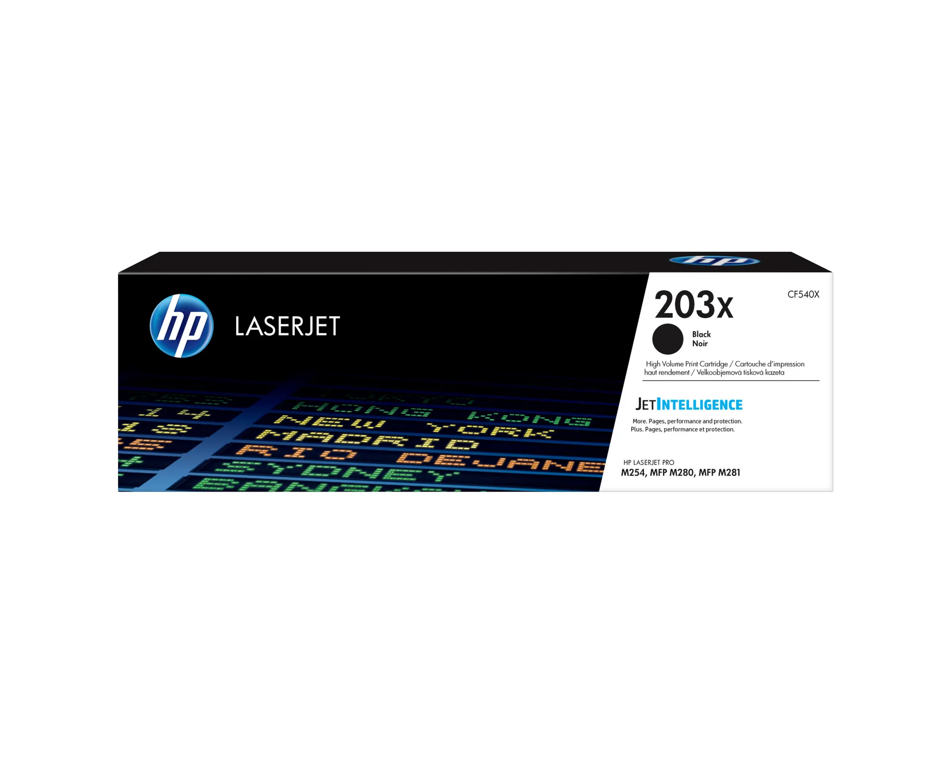 HP 203X Schwarz Original LaserJet-Tonerkartusche mit hoher Reichweite HP 203X Schwarz Original LaserJet-Tonerkartusche mit hoher Reichweite
