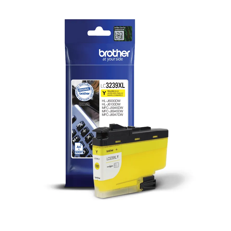 Brother LC-3239XLY Druckerpatrone 1 Stück(e) Original Hohe (XL-) Ausbeute Gelb – Bild 2