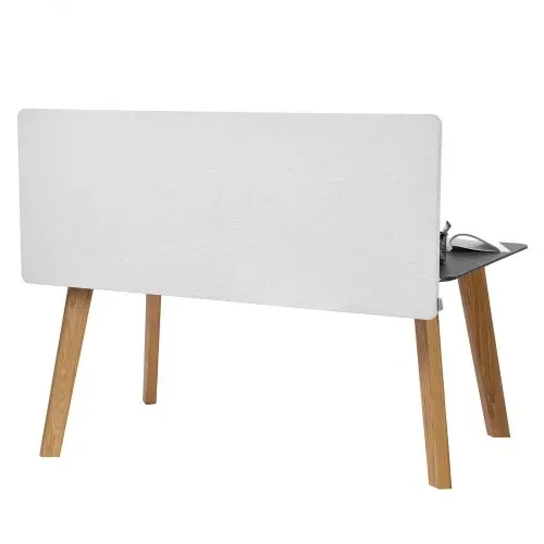 VEVOR Trennwand Schreibtisch, Sichtschutz, 1524x610 mm, zum Anklemmen, Schallschutz aus PET, Raumtrenner für Arbeitsplätze mit 2 C-Klemmen für Büro, Arbeitsplätze, Bibliothek – Bild 8