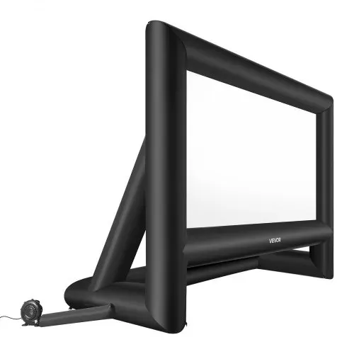 VEVOR aufblasbare Filmleinwand Projektion Beamer Leinwand aus 600D, Projektionsleinwand mit tragbarer Aufbewahrungstasche, 16:9, Filmprojektion für Heimkino Mottoparty Poolspaß (413 x 200 x 330 cm) – Bild 10
