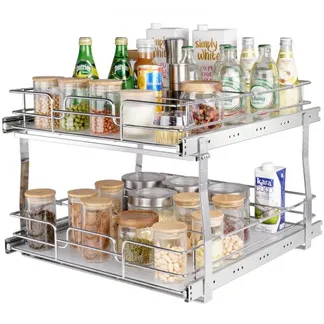 VEVOR ausziehbares Gewürzregal (508x533x383 mm) Spülschrankregal Küchenschrank, Schiebeschublade Waschbecken Gewürzregal Schrank Organizer Unterschrankregal 546x558x457 mm (Installationsgröße) VEVOR ausziehbares Gewürzregal (508x533x383 mm) Spülschrankregal Küchenschrank, Schiebeschublade Waschbecken Gewürzregal Schrank Organizer Unterschrankregal 546x558x457 mm (Installationsgröße)