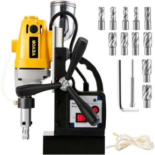 VEVOR Sdt MD40 Magnetbohrmaschine mit 13 Stück 25,4mm HSS-Ringschneider Set VEVOR Sdt MD40 Magnetbohrmaschine mit 13 Stück 25,4mm HSS-Ringschneider Set