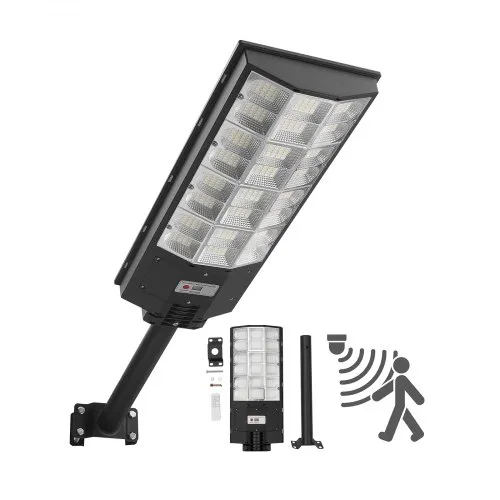 VEVOR Solar Straßenlaterne 450000LM, Straßenlampe 8000 W, Solarleuchte mit Dämmerungssensor, LED-Flutlicht mit Bewegungsmelder, IP65 wasserdichte Außenbeleuchtung, für Einfahrt & Hof, 1 Stück VEVOR Solar Straßenlaterne 450000LM, Straßenlampe 8000 W, Solarleuchte mit Dämmerungssensor, LED-Flutlicht mit Bewegungsmelder, IP65 wasserdichte Außenbeleuchtung, für Einfahrt & Hof, 1 Stück