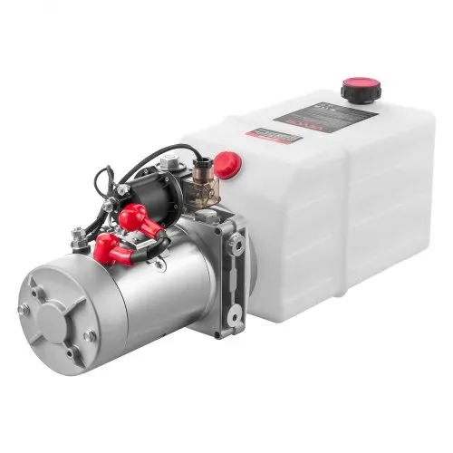 VEVOR 7 Qt Hydraulikaggregat einfachwirkende Kippanhängerpumpe, maximaler Öffnungsdruck 22 MPa und Fördermenge 3,4 L/min, 12 V DC Hydraulikpumpe mit Metallbehälter für Kippanhänger Weiß – Bild 8