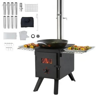 VEVOR Zeltofen 394 x 608 x 425 mm Campingherde 225 x 338 x 233 mm Ofen-Innenmaße Gartenofen Campingofen Werkstattofen Holzofeno outdoor kocher outdoor Küche für Camping Outdoor Heizung VEVOR Zeltofen 394 x 608 x 425 mm Campingherde 225 x 338 x 233 mm Ofen-Innenmaße Gartenofen Campingofen Werkstattofen Holzofeno outdoor kocher outdoor Küche für Camping Outdoor Heizung