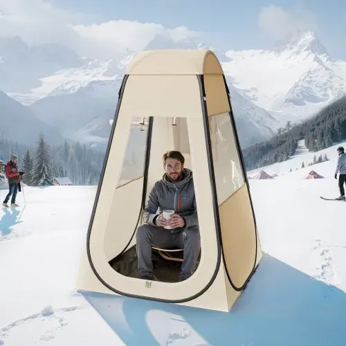 VEVOR Sportzelt, 1200 x 1200 x 1900 mm, Pop-up-Zelt für 1 Person, Zelt für den Außenbereich mit Bodenmatte und Abdeckung, Campingunterstand für Veranstaltungen, Angeln, Jubeln – Bild 7