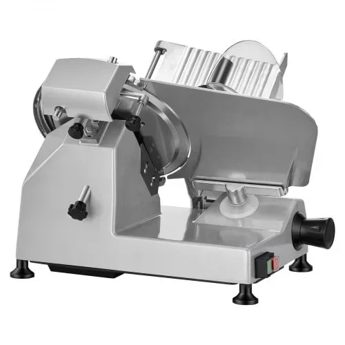 VEVOR Elektrische Aufschnittmaschine 250 mm Klinge, 240 W Allesschneider Fleischschneidemaschine mit Integriertem Schärfer und 0-12 mm Einstellbarer Schnittstärke, für Gefrorenes Fleisch Schinken – Bild 9
