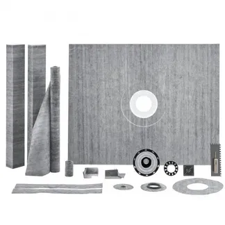 VEVOR Duschkanten-Set, 1219 x 1524 mm Duschwannen-Set mit PVC-Mittelflansch, wasserdichter Membran, Edelstahlrost und Fugendichtung, Duschwannen-Gefällestäbe passend für Badezimmer VEVOR Duschkanten-Set, 1219 x 1524 mm Duschwannen-Set mit PVC-Mittelflansch, wasserdichter Membran, Edelstahlrost und Fugendichtung, Duschwannen-Gefällestäbe passend für Badezimmer