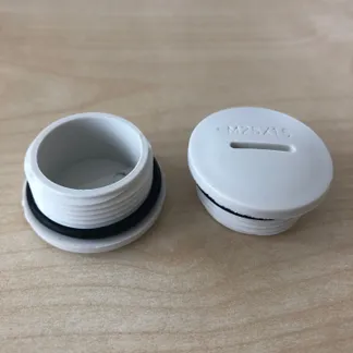 Installation M25x1,5 Blindstopfen 2er Set mit O-Ring Installation M25x1,5 Blindstopfen 2er Set mit O-Ring