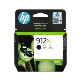 HP 912XL Schwarz Original Druckerpatrone mit hoher Reichweite HP 912XL Schwarz Original Druckerpatrone mit hoher Reichweite