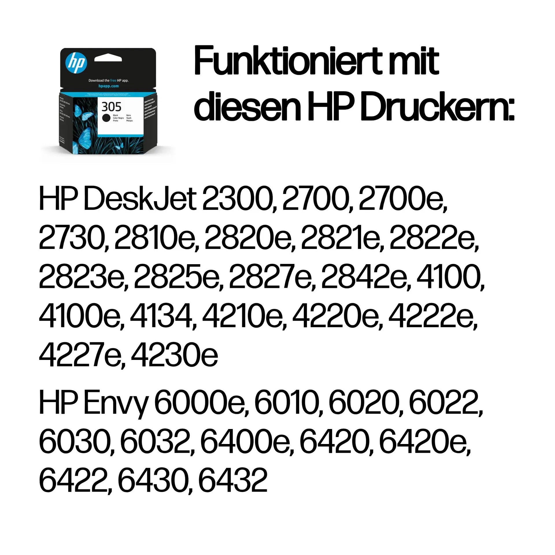 HP 305 Schwarz Original Druckerpatrone – Bild 2