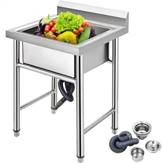 VEVOR Spülbecken, 1 mm Rostfreie Edelstahl Spülbecken 44,45 x 41,91 x 25,4 cm Spülbeckeneinlage, Spülbecken Küche Edelstahl, Spülbecken Organizer, Spülbecken Ordnungshelfer, Camping Spülbecken VEVOR Spülbecken, 1 mm Rostfreie Edelstahl Spülbecken 44,45 x 41,91 x 25,4 cm Spülbeckeneinlage, Spülbecken Küche Edelstahl, Spülbecken Organizer, Spülbecken Ordnungshelfer, Camping Spülbecken