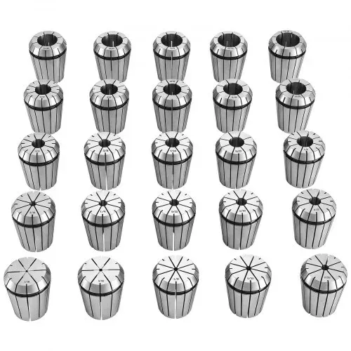 VEVOR ER32 Spannbuchsen Set 1/16 Zoll bis 13/16 Zoll 25-tlg. Spannzangensatz, für Fräsmaschinen & Bohrmaschinen, 0,0008 Zoll Rundlaufgenauigkeit, CNC-Spannzangen mit Aufbewahrungsbox, Legierter Stahl – Bild 8