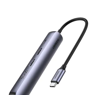 Ugreen 10919 laptop-dockingstation & portreplikator Kabelgebunden USB 3.2 Gen 1 (3.1 Gen 1) Type-C Grau Ugreen 10919 laptop-dockingstation & portreplikator Kabelgebunden USB 3.2 Gen 1 (3.1 Gen 1) Type-C Grau