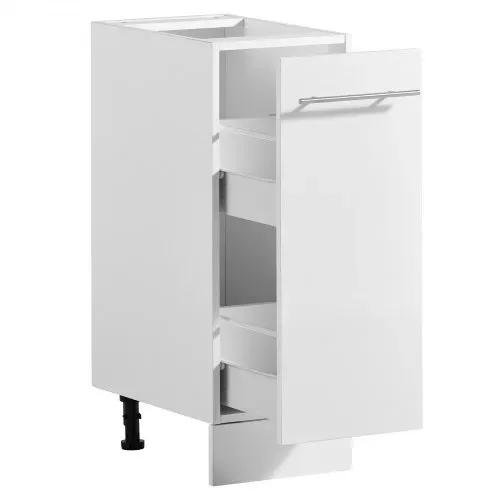 VEVOR Unterschrank 300x475x815 mm BxTxH Spanplatte Küchenunterschrank Weiß für Waschküche & Bad, ohne Arbeitsplatte, im Shaker-Stil, mit einer Schublade, Soft-Close-Mechanismus & Kantenverarbeitung – Bild 8