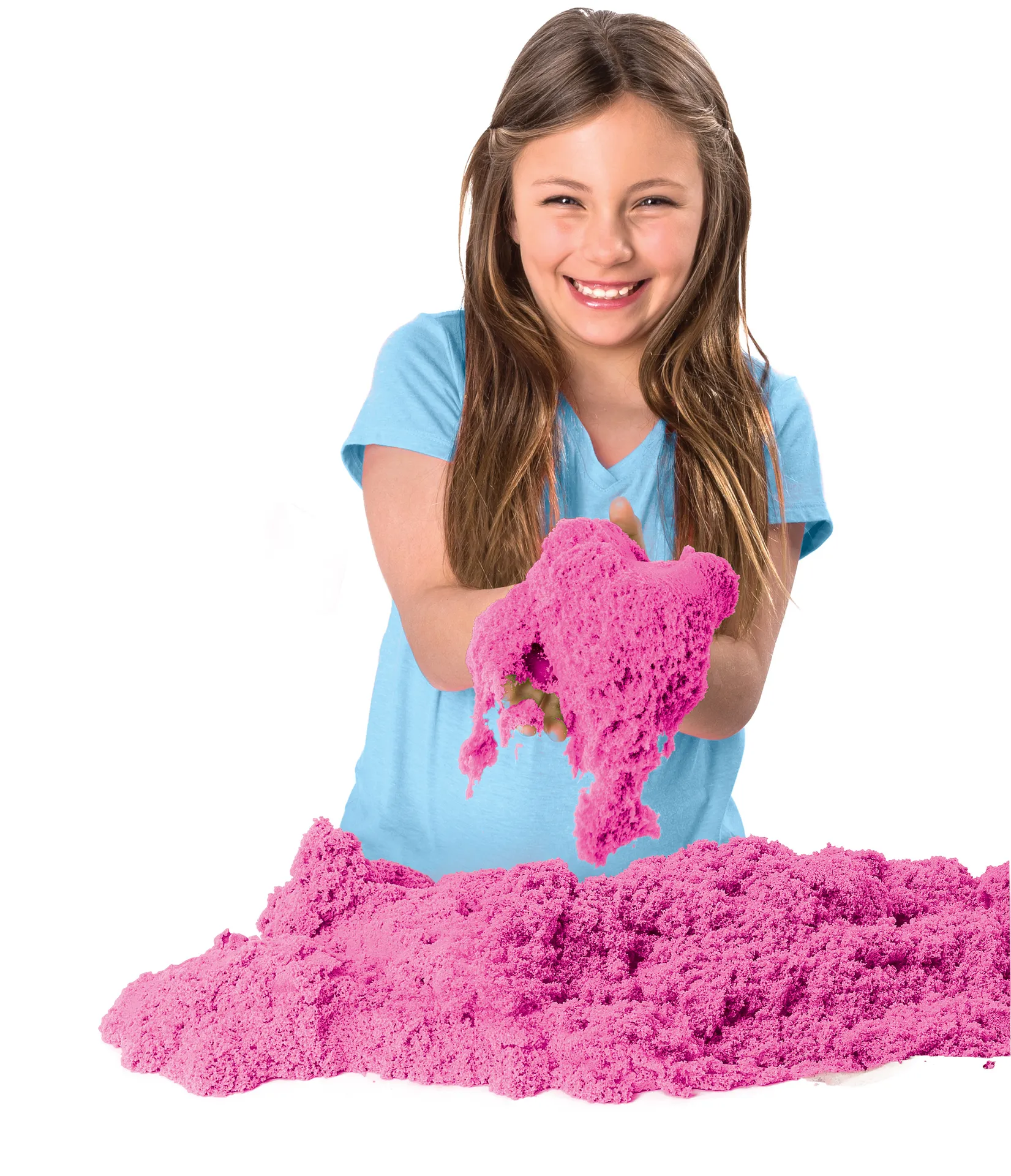 Kinetic Sand - Pinker Sand im Beutel, 907 g, original magischer Sand aus Schweden für Indoor-Sandspiel, wiederverschließbar, für Kinder ab 3 Jahren, fördert Feinmotorik, wiederverschließbar – Bild 3