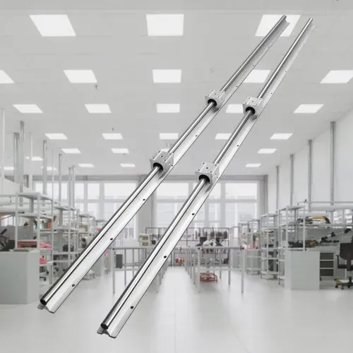 VEVOR Linearführung Linearschiene 2 Stk. SBR20-1500mm Kohlenstoffstahl Aluminium Führungsschiene mit 4 Stk. SBR20UU-Gleitblöcke Linearlager Lagerblock CNC Teile für 3D Drucker Fräs-/Drehmaschine – Bild 7