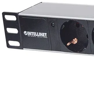 Intellinet 19″ 8-fach Steckdosenleiste, Schutzkontakt, Power-LED, ohne Überspannungsschutz, 1,8 m Stromkabel, 1 HE Intellinet 19″ 8-fach Steckdosenleiste, Schutzkontakt, Power-LED, ohne Überspannungsschutz, 1,8 m Stromkabel, 1 HE