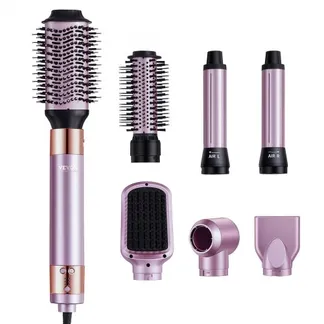 VEVOR Hairstyler, 6-in-1 Multi-Air-Styler, 110.000 U/min, Lockenstab mit 2 Auto-Wrap-Lockenwicklern, 3 Bürsten & 2 Düsen, 4 Temperatur- & 3-Geschwindigkeits-Styling-Tool für alle Haartypen VEVOR Hairstyler, 6-in-1 Multi-Air-Styler, 110.000 U/min, Lockenstab mit 2 Auto-Wrap-Lockenwicklern, 3 Bürsten & 2 Düsen, 4 Temperatur- & 3-Geschwindigkeits-Styling-Tool für alle Haartypen