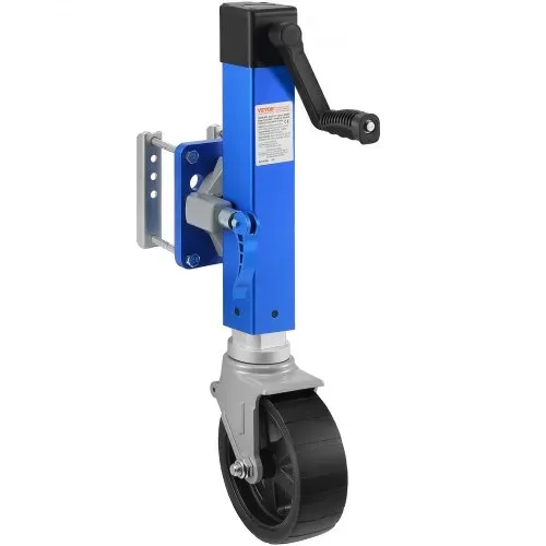 VEVOR Anhängerheber mit Rad, 725kg Anhängerstütze, Drehgelenk-Bootsanhängerheber PP-Einzelrad, 254 mm Hub, anschraubbarer Reiseanhänger mit Griff für Wohnmobil, Boot, Pferdeanhänger, Nutzanhänger – Bild 10