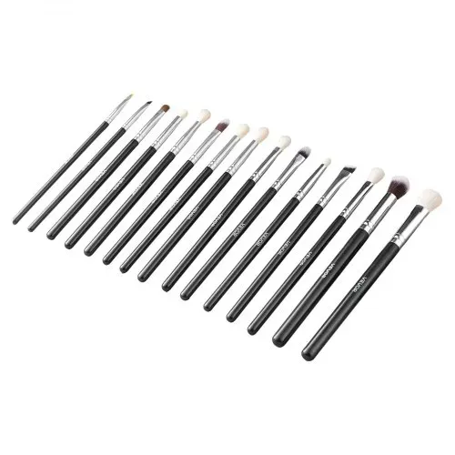 VEVOR Pinselset Makeup, 15-teiliges professionelles Schminkpinsel Set für Grundierung, Lidschatten, mit weichen synthetischen Borsten, ergonomischem Holzgriff, Aluminiumzwinge, für Gesicht, Augen – Bild 10