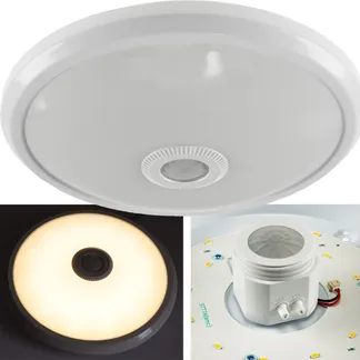 LED Deckenleuchte „TERCEIRA“ 12W, 1060lm, 3000K, PIR-Bewegungsmelder LED Deckenleuchte „TERCEIRA“ 12W, 1060lm, 3000K, PIR-Bewegungsmelder
