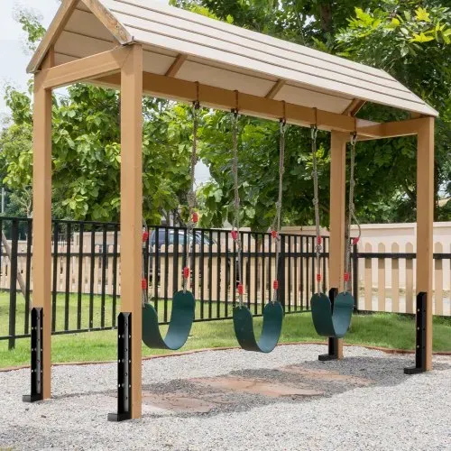 VEVOR Reparaturset für Zaunpfostenanker, 4er-Pack, Innendurchmesser 51 x 51 mm, robuste Stützpfähle für Zaunpfosten aus Stahl, Anker-Erdspieß zur Reparatur von schiefen, gebrochenen Holzzaunpfosten – Bild 7