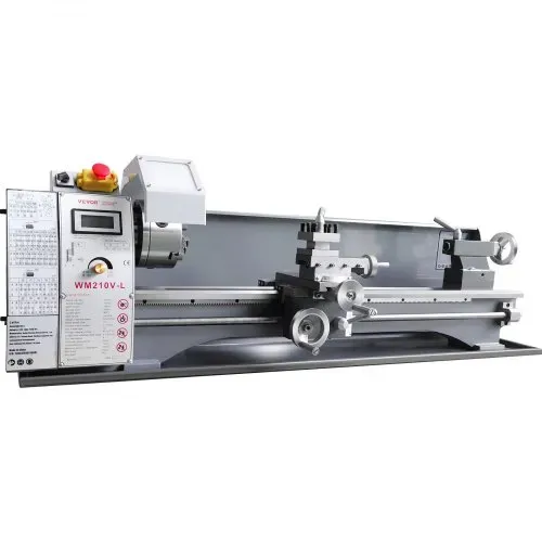 VEVOR Metalldrehmaschine 211x750mm Drehbank Metall 50-2500U/min Tischdrehbank Tischdrehmaschine 750W 14x metrische (von 0,3 bis 3 mm) 10x zöllige (von 10 bis 44 TPI) Gewinde MT5 Spindelkonus – Bild 10