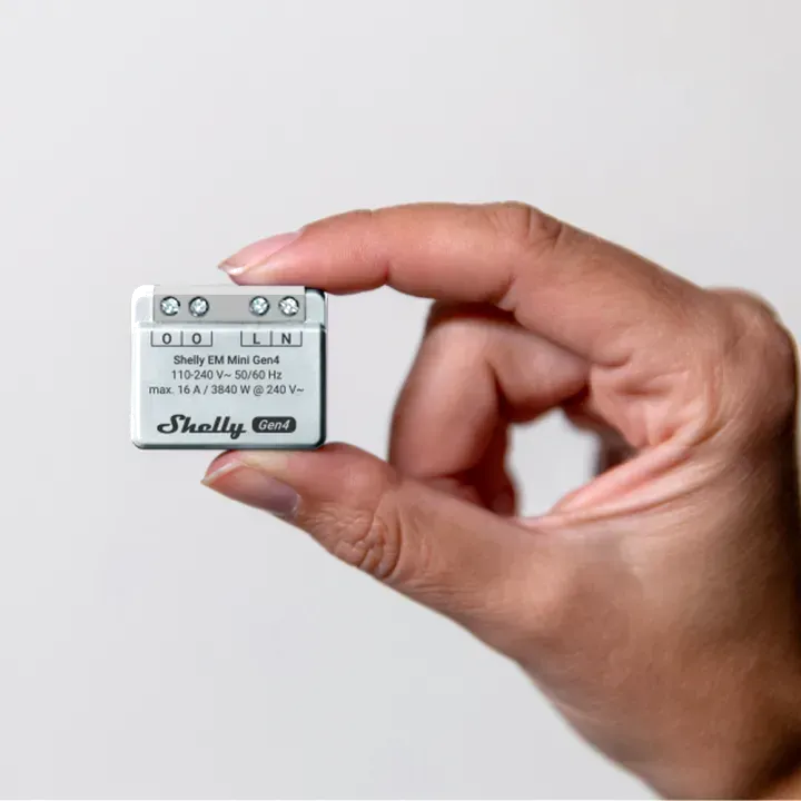 Shelly · Unterputz · "EM Mini Gen4" · Relais · max 8A · 1 Kanal · WLAN · Matter · Zigbee · Bluetooth – Bild 7