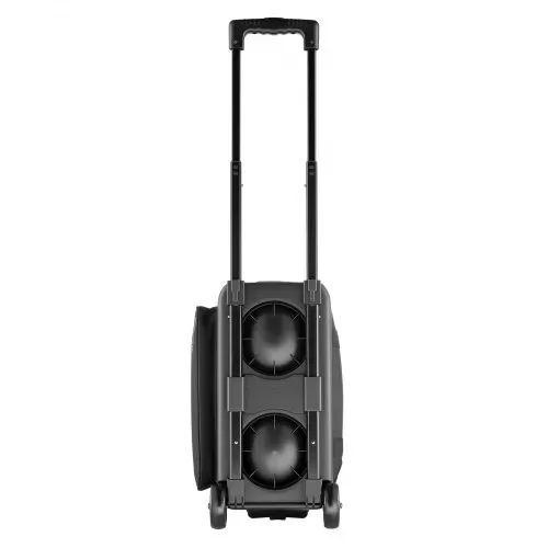 VEVOR Bowlingballtasche für 2 Bälle mit Doppelrollen & separatem Fach für Schuhe (bis US-Größe 16) & übergroßer Zubehörtasche, einziehbarer Griff lässt sich auf 105 cm ausziehen Schwarz – Bild 8