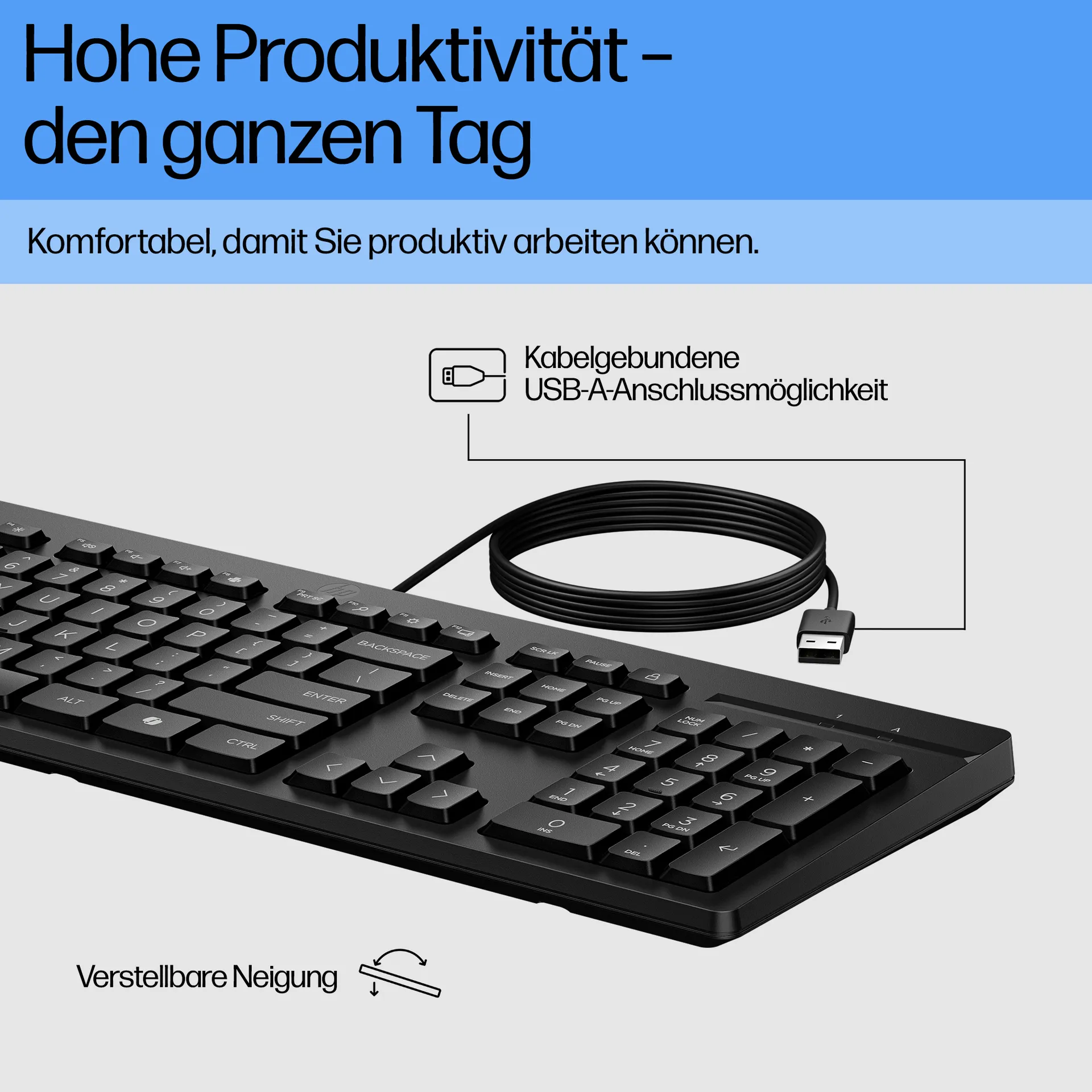 HP 125 G2 Kabelgebundene USB-Tastatur – Bild 3