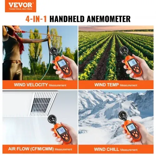 VEVOR Anemometer 69,35MPH Luftgeschwindigkeitsmesser 163x54x32mm Windmesser IP44 Windmessgerät Windstärkemesser MAX/MIN/AVG/CU-Windgeschwindigkeitsdaten -10-45℃ Luftmesser Geschwindigkeitsmessgerät VEVOR Anemometer 69,35MPH Luftgeschwindigkeitsmesser 163x54x32mm Windmesser IP44 Windmessgerät Windstärkemesser MAX/MIN/AVG/CU-Windgeschwindigkeitsdaten -10-45℃ Luftmesser Geschwindigkeitsmessgerät
