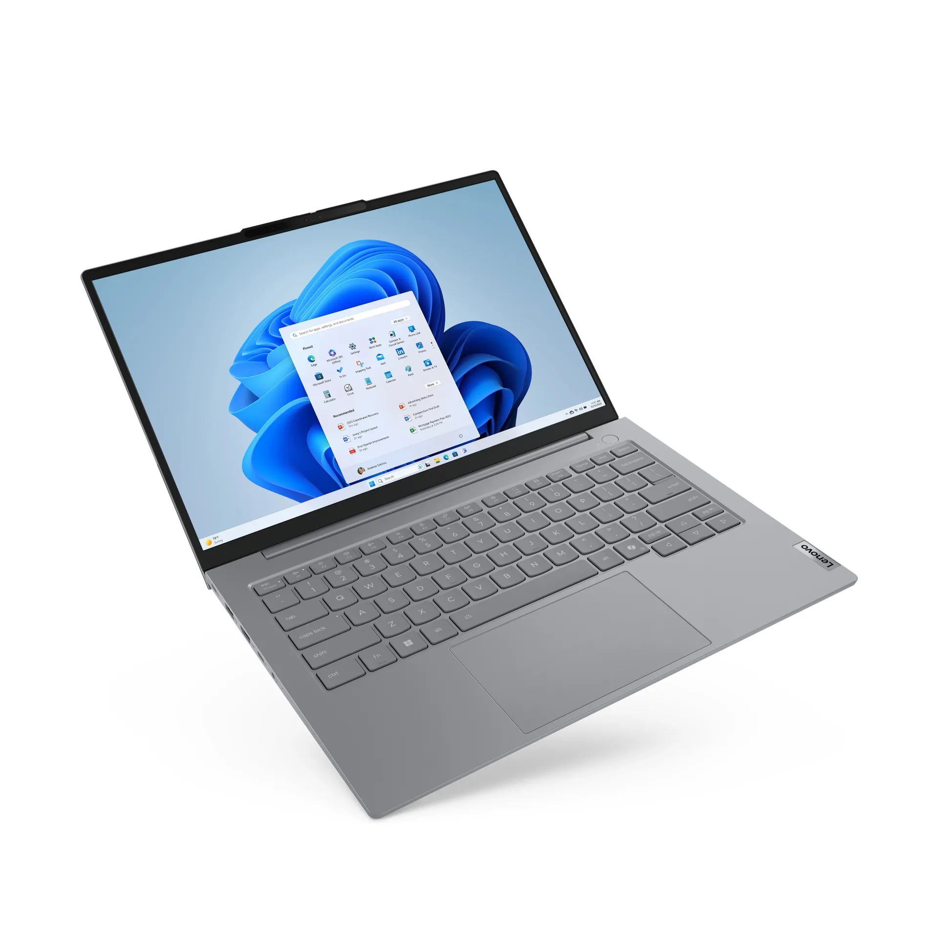 Lenovo ThinkBook 14 G8 IAL Intel Core Ultra 9 185H Laptop 35,6 cm (14") WUXGA 16 GB DDR5-SDRAM 512 GB SSD Wi-Fi 6E (802.11ax) Windows 11 Pro Deutsch Grau – Bild 7