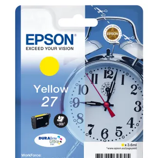 Epson Alarm clock Singlepack Yellow 27 DURABrite Ultra Ink Epson Alarm clock Singlepack Yellow 27 DURABrite Ultra Ink