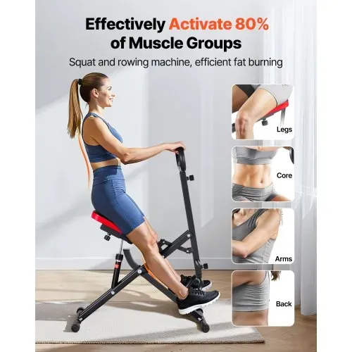 VEVOR Kniebeugenmaschine für tiefe Kniebeugen zu Hause, klappbares Trainingsgerät, Gesäßtrainer mit 12-stufigem einstellbarem Widerstand, Heimtrainingsgerät für Gesäß und Beine, Glute Machine VEVOR Kniebeugenmaschine für tiefe Kniebeugen zu Hause, klappbares Trainingsgerät, Gesäßtrainer mit 12-stufigem einstellbarem Widerstand, Heimtrainingsgerät für Gesäß und Beine, Glute Machine