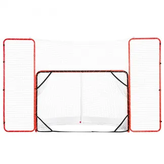 VEVOR Hockeytor Streethockeynetz mit Rücklaufsperre und Zielen, Straßenhockey-Tor Hockeynetz, 310 x 183 cm Pro Hockey-Trainingstor-Set, tragbares Indoor-Outdoor-Hockeytor mit Netz, weiß/rot, Training VEVOR Hockeytor Streethockeynetz mit Rücklaufsperre und Zielen, Straßenhockey-Tor Hockeynetz, 310 x 183 cm Pro Hockey-Trainingstor-Set, tragbares Indoor-Outdoor-Hockeytor mit Netz, weiß/rot, Training